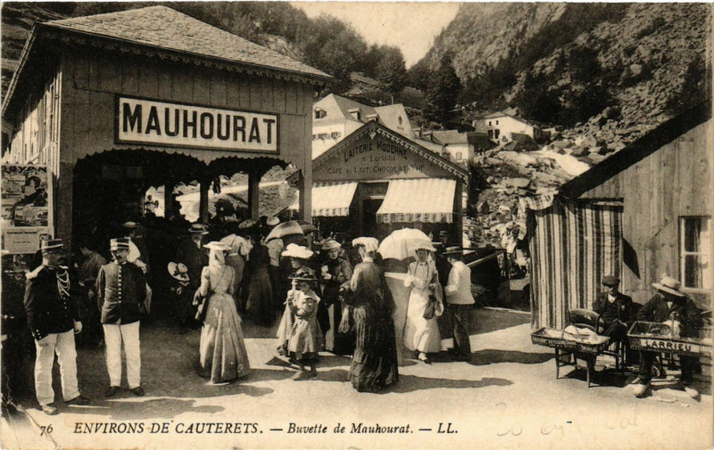 Carte postale ancienne Env. De Cauterets Buvette de Mauhourat à Cauterets