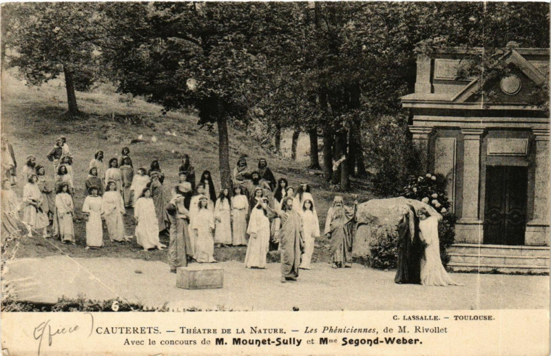 Carte postale ancienne Cauterets Theatre de la Nature-Les Pheniciennes à Cauterets