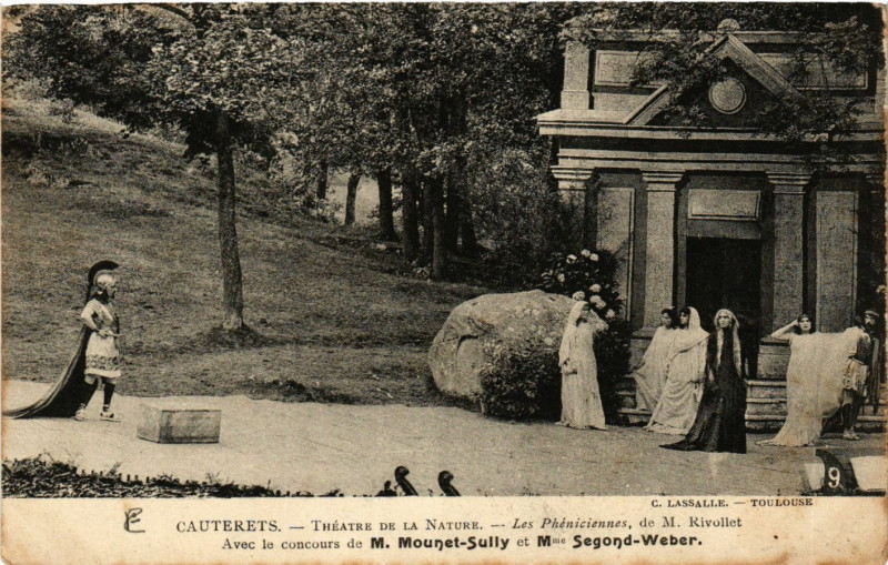 Carte postale ancienne Cauterets Theatre de la Nature-Les Pheniciennes à Cauterets