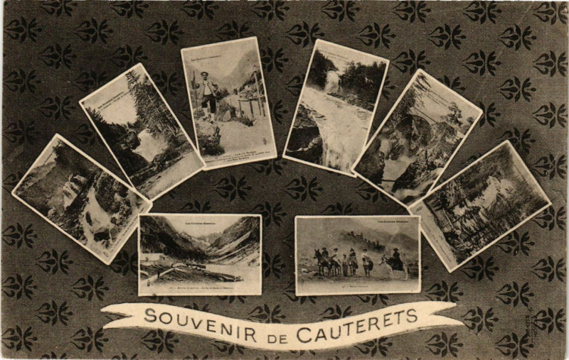Carte postale ancienne Cauterets Souvenir à Cauterets