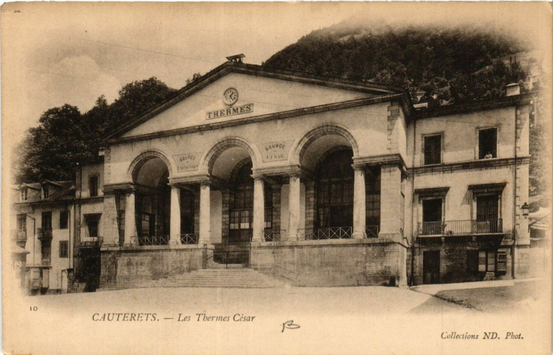 Carte postale ancienne Cauterets Les THERMes Cesar à Cauterets