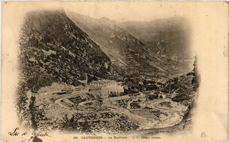 Carte postale ancienne Cauterets La RAIllere à Cauterets