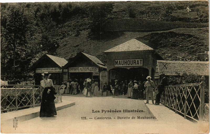 Carte postale ancienne Cauterets Buvette de Mauhourat à Cauterets
