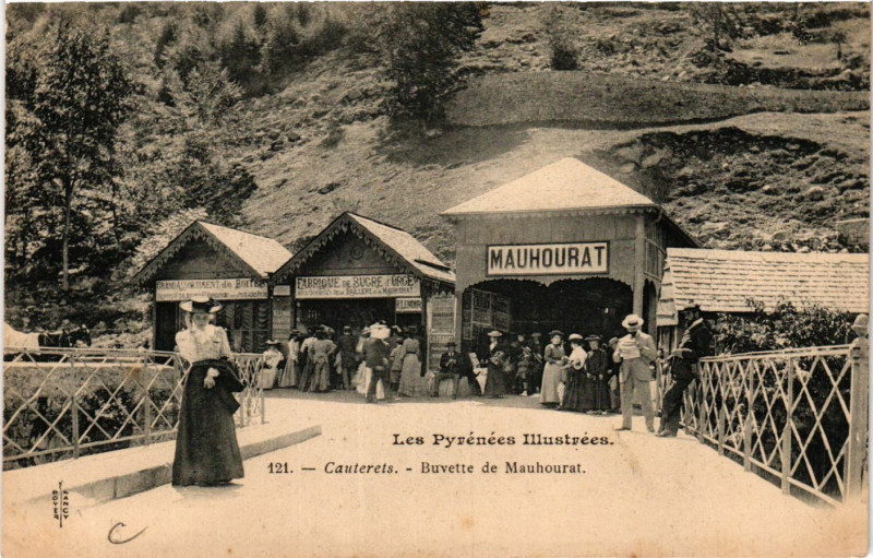Carte postale ancienne Cauterets Buvette de Mauhourat à Cauterets