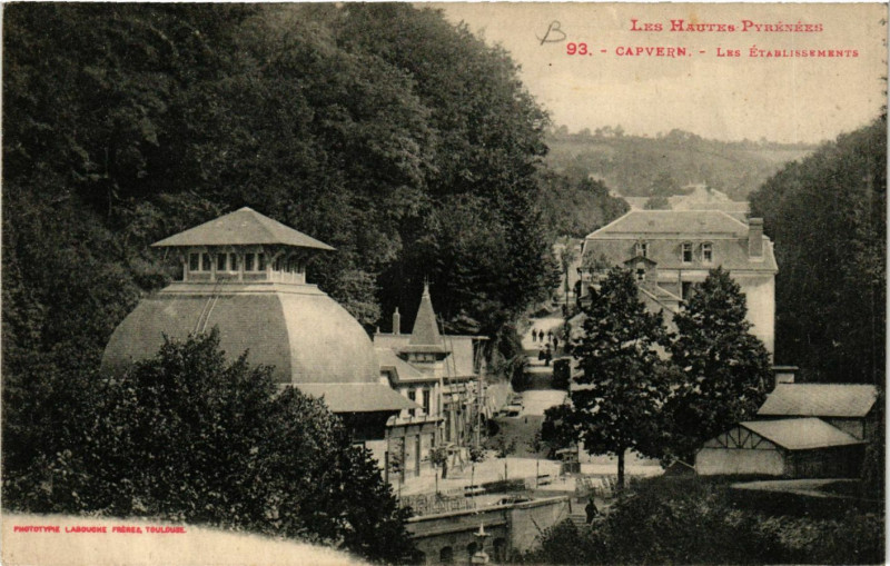 Carte postale ancienne Capvern Les Etabl.s à Capvern