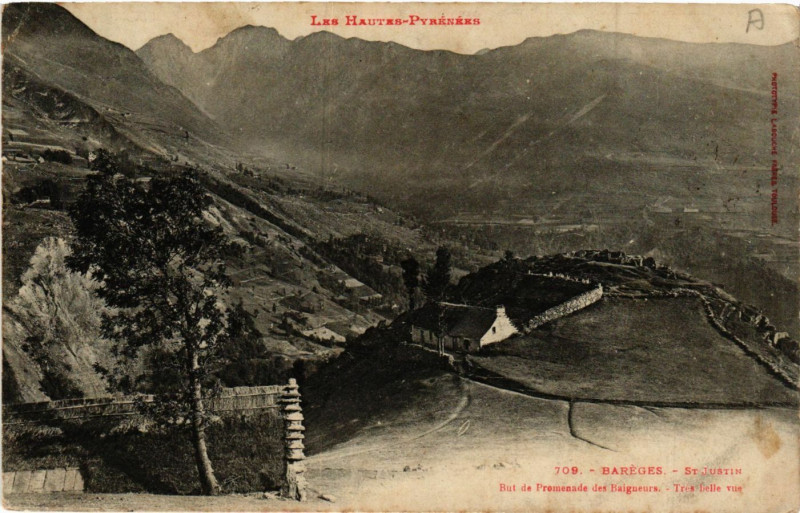 Carte postale ancienne Bareges Saint-Justin à Barèges