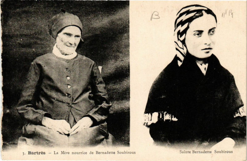 Carte postale ancienne Bartres La Mere nourrice de Bernadette Soubirous à Bartrès