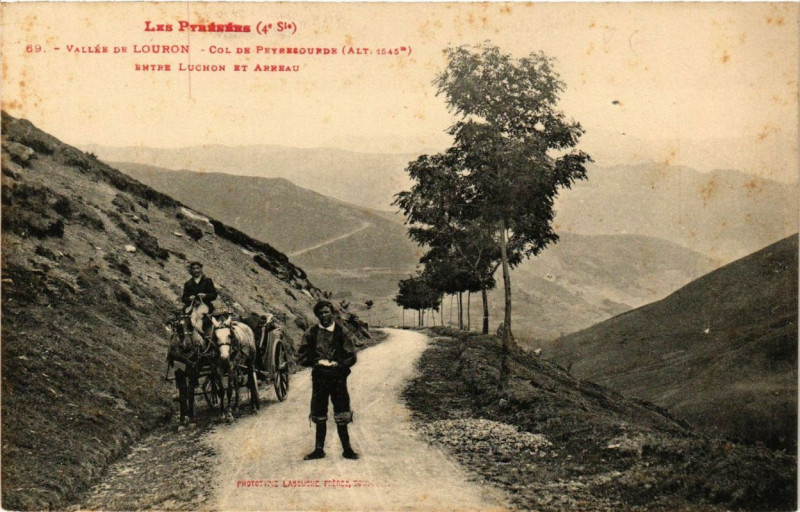 Carte postale ancienne Vallée de Louron Col de Peyresoudre