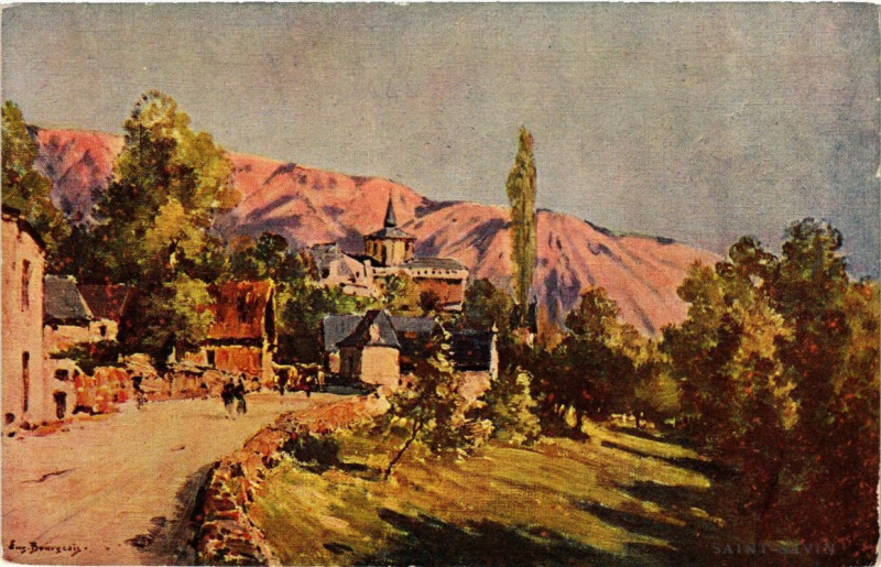 Carte postale ancienne Saint-Savin à Saint-Savin