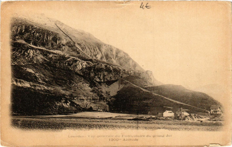 Carte postale ancienne Lourdes - Vue générale à Lourdes
