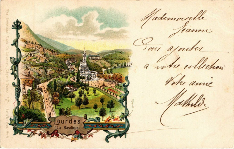Carte postale ancienne Lourdes - La Basilique à Lourdes