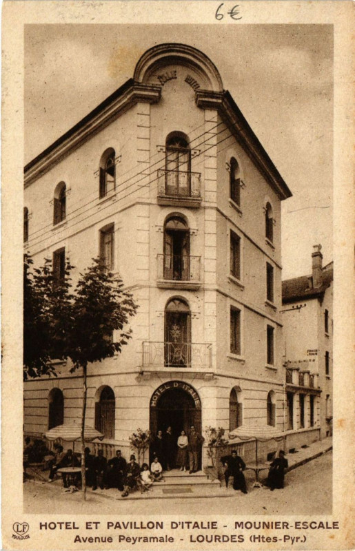 Carte postale ancienne Hotel et Pavillon D'Italie