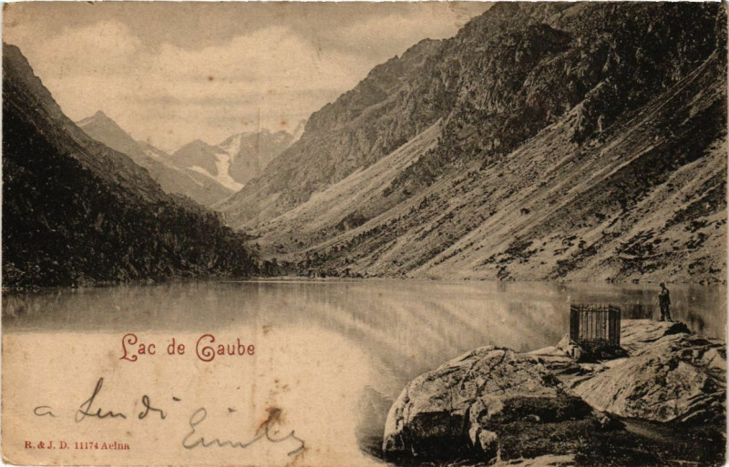 Carte postale ancienne Le Lac de Gaube -