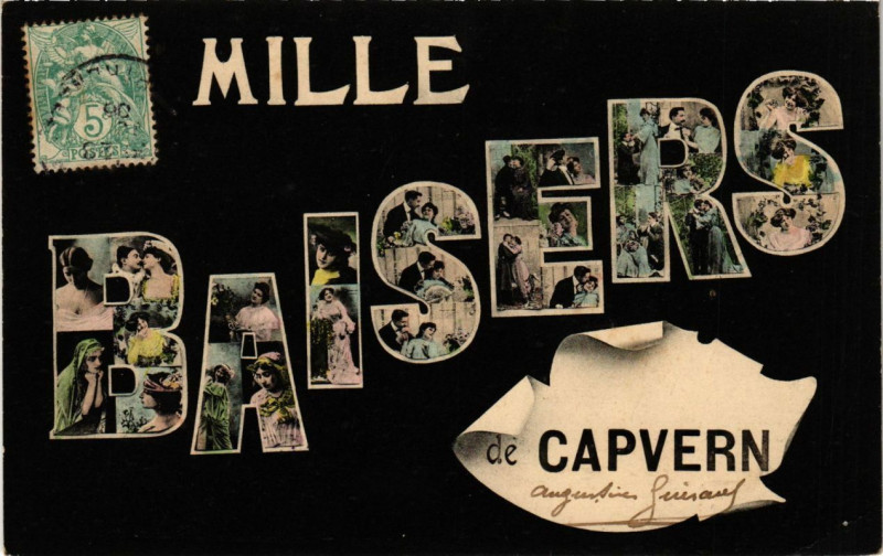 Carte postale ancienne Mille Baisers de Capvern à Capvern