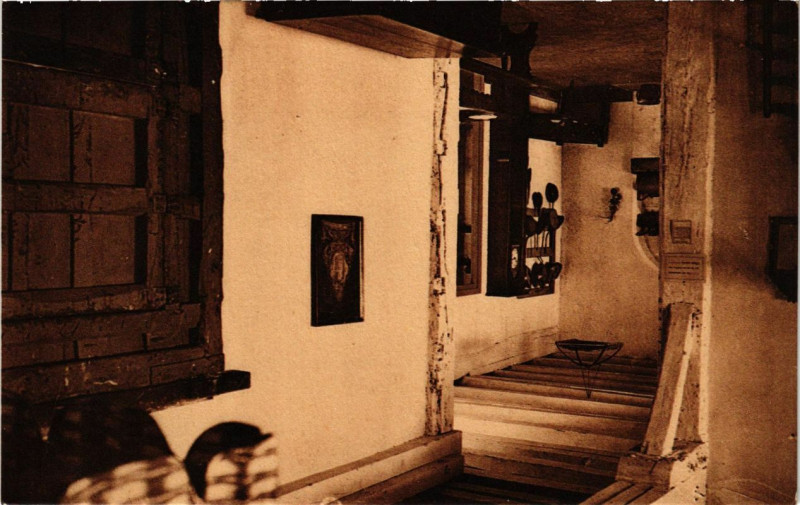 Carte postale ancienne Interieur Basque à Asque