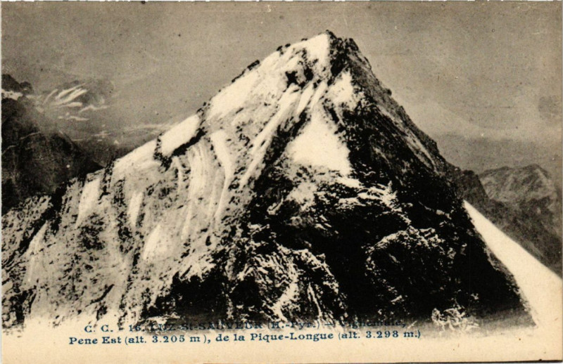 Carte postale ancienne Luz Saint-Sauveur - Vignemale Pene Est de la Pique-Longue à Luz-Saint-Sauveur