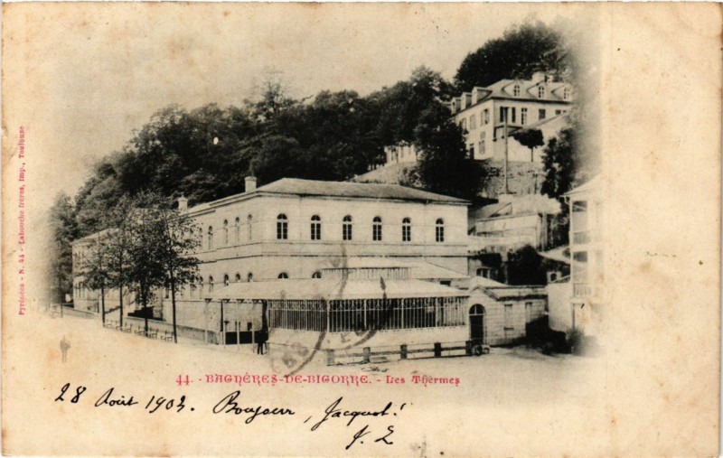 Carte postale ancienne Bagneres-de-Bigorre - Les THERMes à Bagnères-de-Bigorre