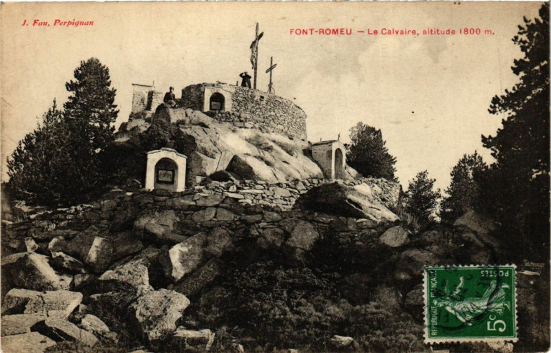 Carte postale ancienne Font-Romeu - Le Calvarie
