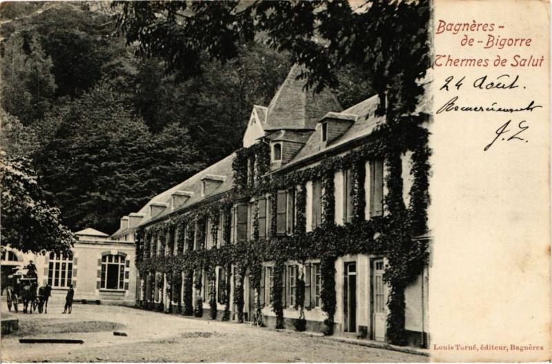Carte postale ancienne Bagneres-de-Bigorre - THERMes de Salut à Bagnères-de-Bigorre