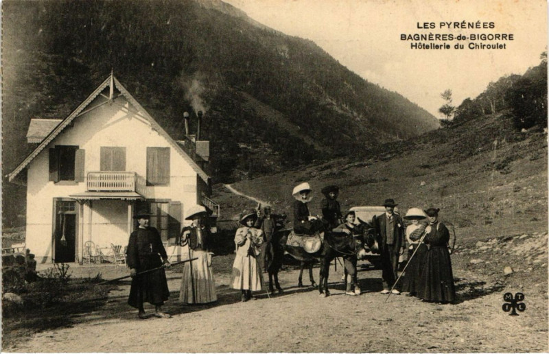 Carte postale ancienne Bagneres-de-Bigorre - Hotelliere du Chiroulet à Bagnères-de-Bigorre