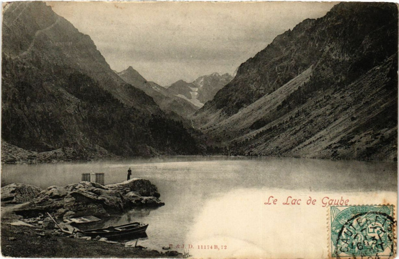Carte postale ancienne Le Lac de Gaube -