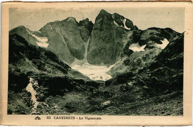 Carte postale ancienne Cauterets - Le Vignemale à Cauterets