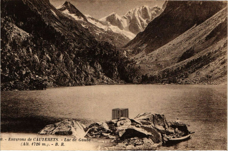 Carte postale ancienne Cauterets - Lac de Gaube à Cauterets