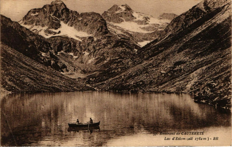 Carte postale ancienne Cauterets - Lac d'Estom à Cauterets