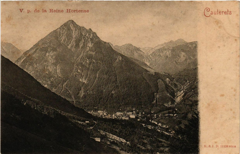 Carte postale ancienne Cauterets - V. p. de la Reine Hortense à Cauterets