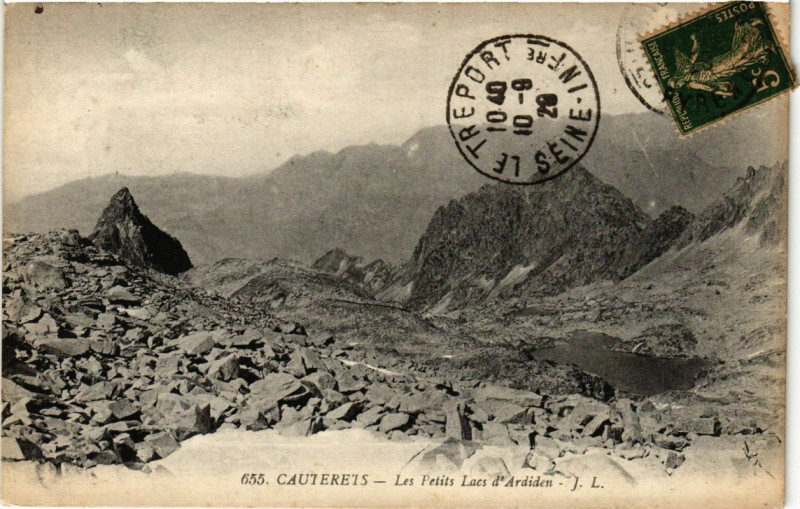 Carte postale ancienne Cauterets - Les Petits Lacs d'Ardiden à Cauterets