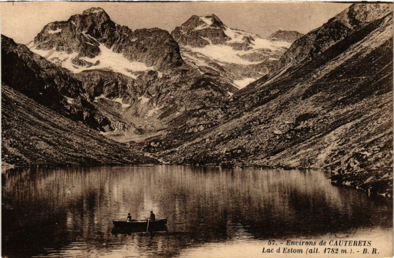 Carte postale ancienne Cauterets - Lac d'Estom à Cauterets