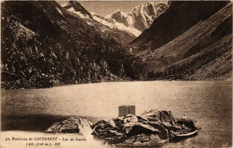 Carte postale ancienne Cauterets - Lac de Gaube à Cauterets