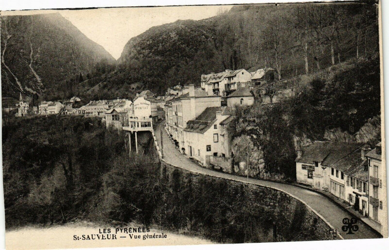 Carte postale ancienne Saint-Sauveur - Vue générale