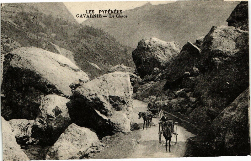Carte postale ancienne Gavernie - Le Chaos