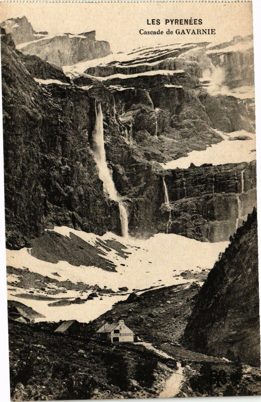 Carte postale ancienne Gavarnie - Cascade