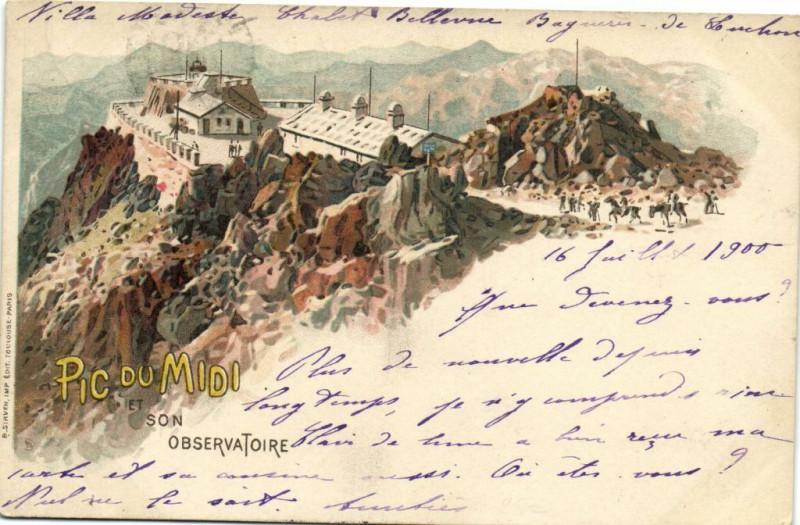 Carte postale ancienne Pic du Midi et son Observatoire