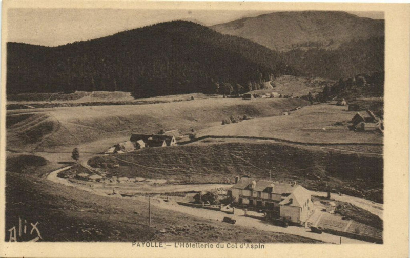 Carte postale ancienne Peyolle - L'Hotellerie du Col d'Aspin