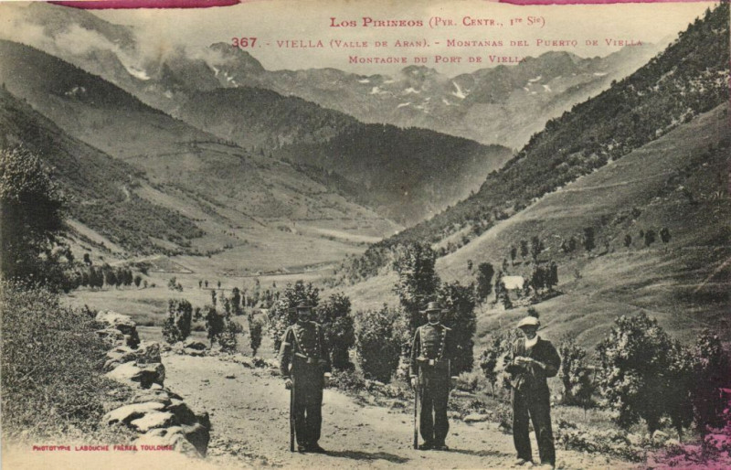 Carte postale ancienne Les Pausson (Pyr.Centr.) Vieilla (Valle de Arana - Montanas del.. à Mont