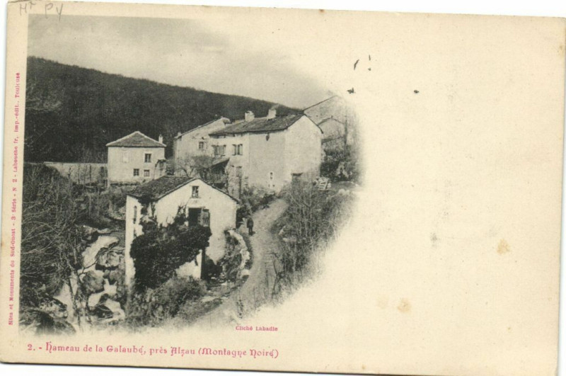 Carte postale ancienne Hamenau de la Galauhe pres Alzau (Montagne Nore) à Mont