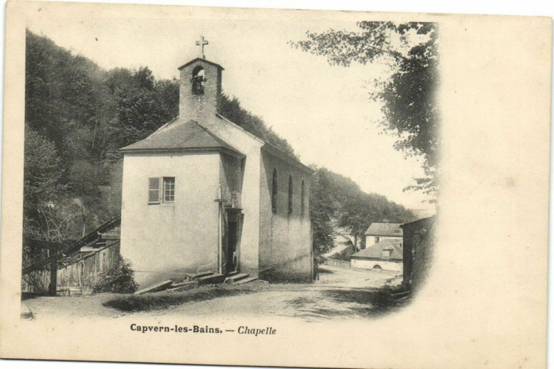 Carte postale ancienne Capvern-les-Bains - Chapelle à Capvern