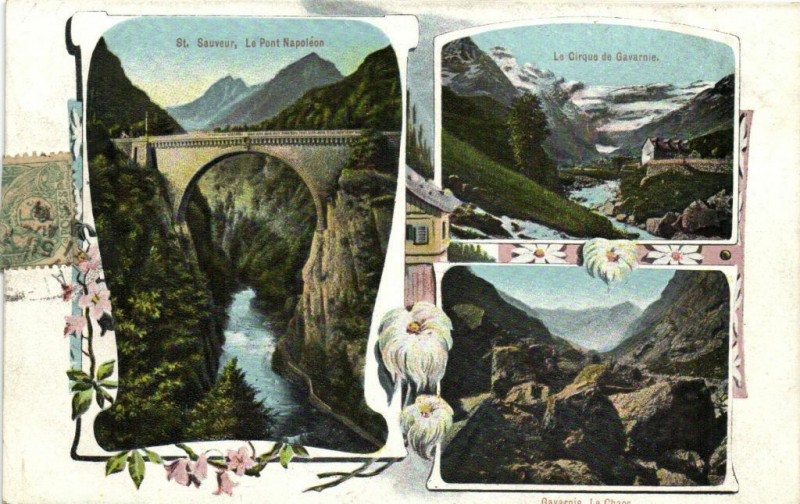 Carte postale ancienne Saint-Souvenir Le Pont Naoleon