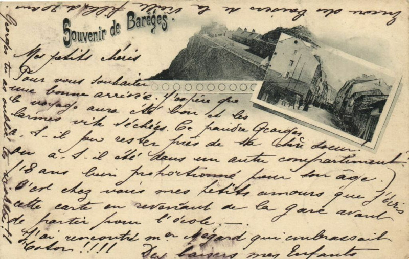 Carte postale ancienne Souvenir de Bareges à Barèges