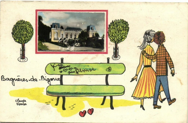 Carte postale ancienne Bagneres de Bigerre à Ger