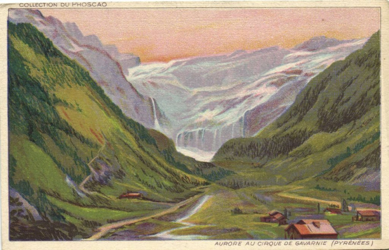 Carte postale ancienne Aupore au Cirque de Gavarnie (Pyrenées)