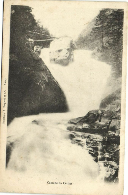 Carte postale ancienne Cascade du Cerizet