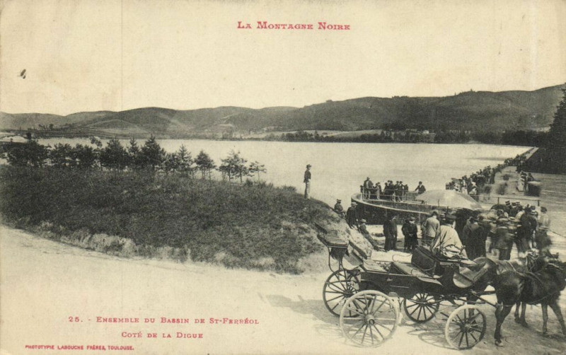 Carte postale ancienne La Montagne Noire - Ensembles du Bassin de Saint-Ferregl cote de... à Ens