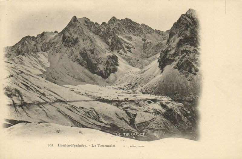 Carte postale ancienne Heutes-Pyrenées - Le Tourmalet