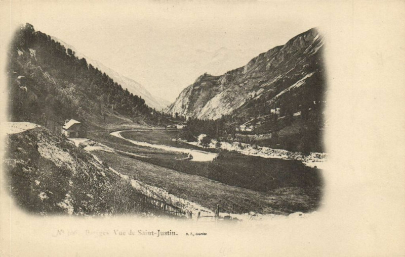 Carte postale ancienne Vue de Saint-Justin
