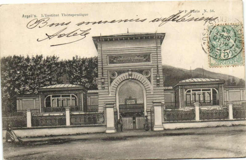 Carte postale ancienne Argeles L'Institut Therapeutique