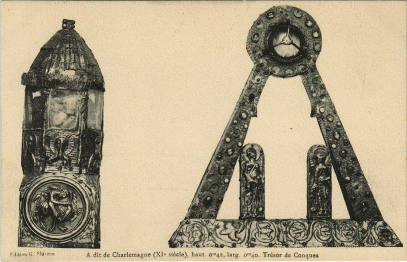 Carte postale ancienne Tresor de Conques